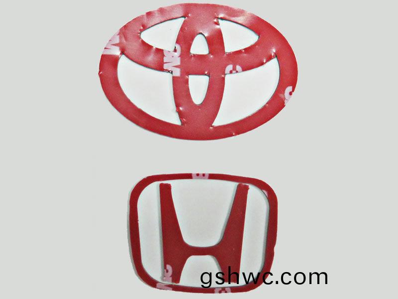 汽(qi)車LOGO雙(shuang)麵(mian)膠(jiao)